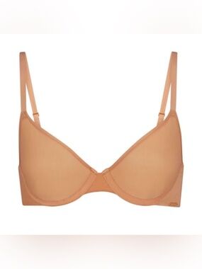 Skims No Show Unlined Demi Bra In Clay Nude Size 38 D